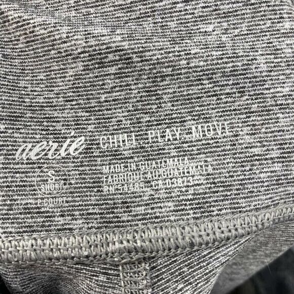 Aerie Women's Gray White‎ Mesh Panel High Waist 7/8 Active Leggings Small Short - Picture 4 of 7